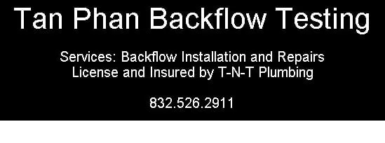 Slide of Tan Phan Backflow Testing