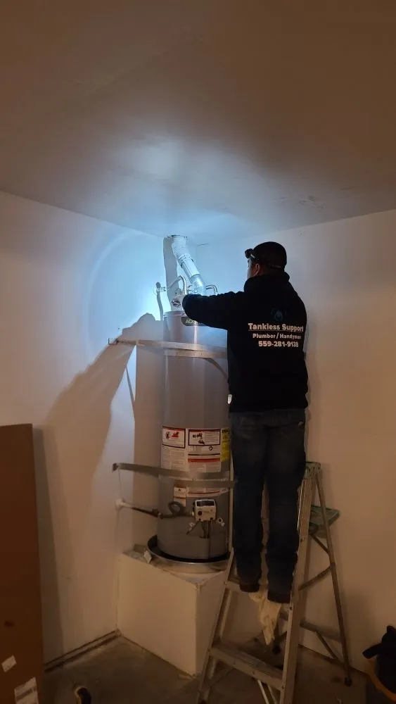 Slide of Tankless Support Plumbing