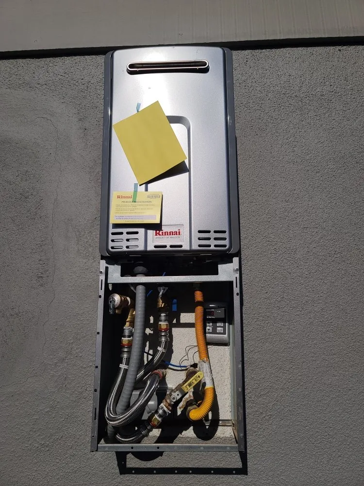 Slide of Tankless Support Plumbing