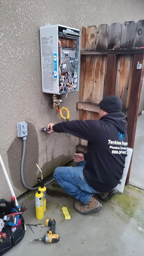 Slide of Tankless Support Plumbing