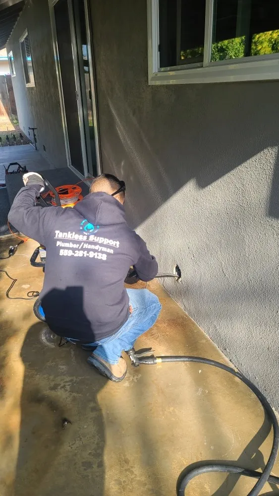 Slide of Tankless Support Plumbing