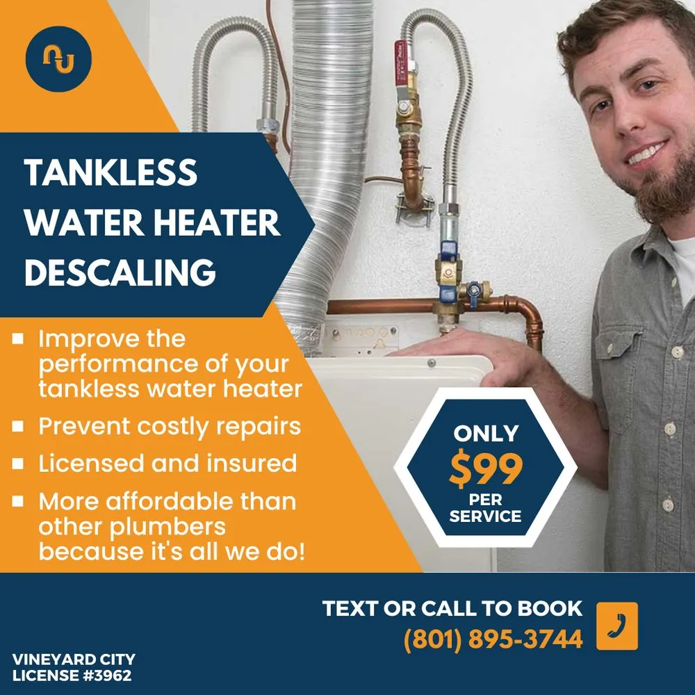 Slide of Tankless Water Heater Descaling