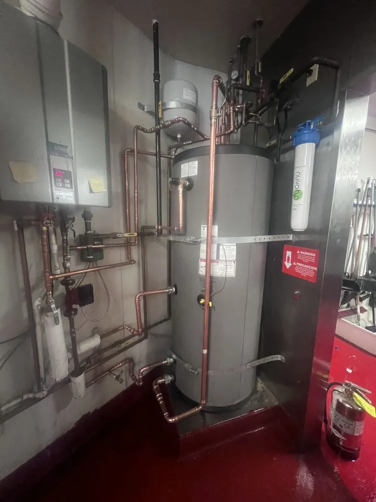 Slide of Tanks waterheaters and plumbing