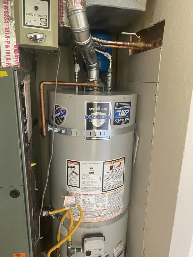 Slide of Tanks waterheaters and plumbing