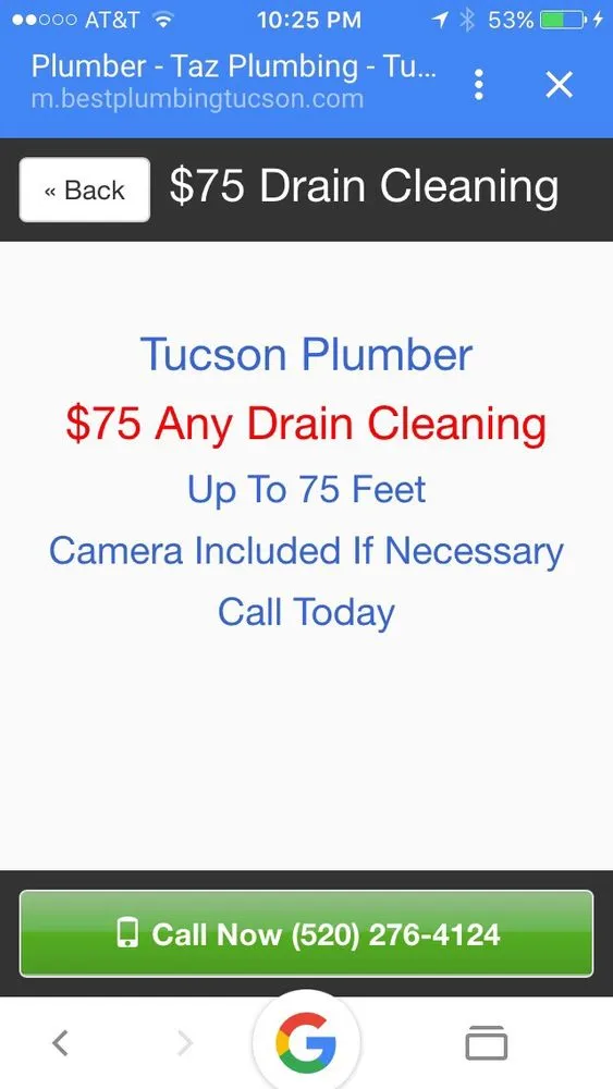 Slide of Taz Plumbing