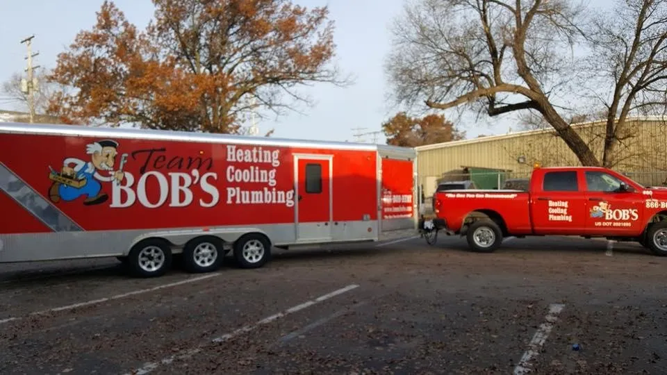 Slide of Team Bob's Heating, Cooling, Plumbing