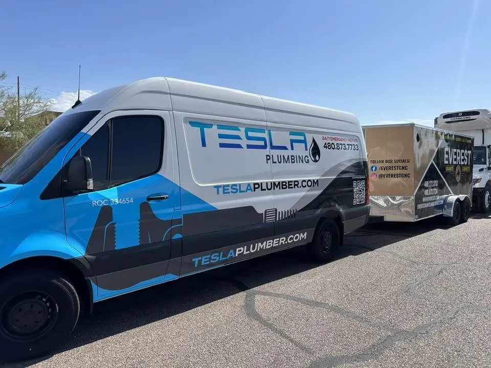 Slide of Tesla Plumbing