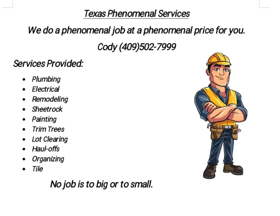 Slide of Texas Phenomenal Services
