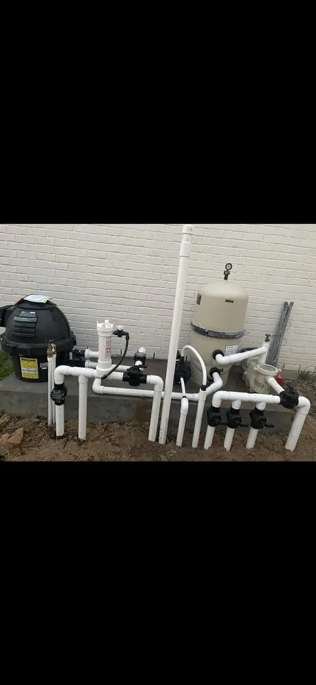 Slide of Texas Prestige Pool Plumbing
