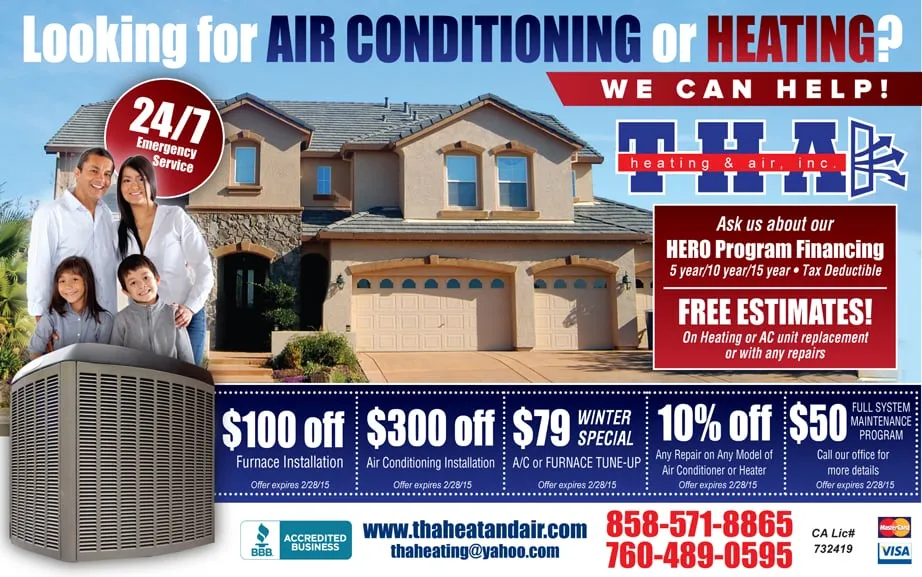 Expert drain cleaning service in San Diego, CA - THA Heating Air & Plumbing