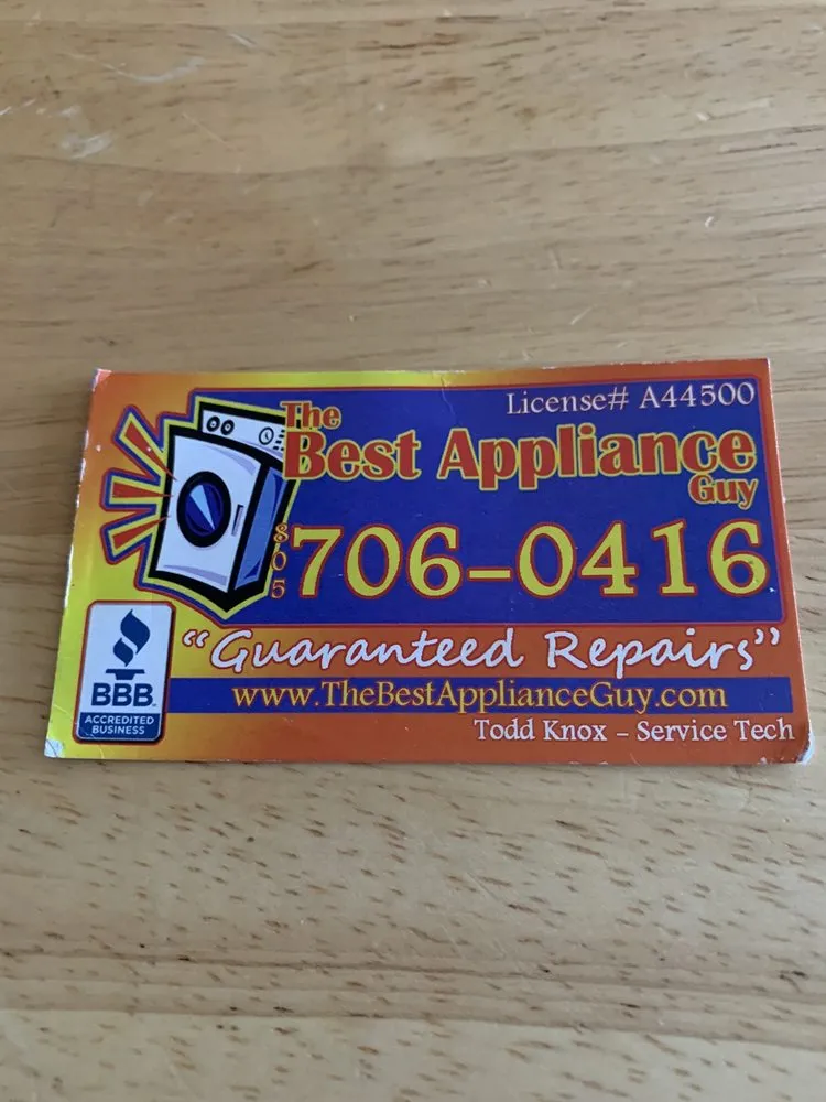 Slide of The Best Appliance Guy