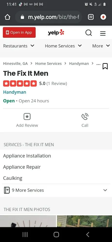 Slide of The Fix It Men