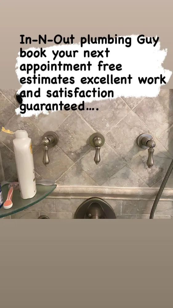 Slide of The in and out plumbing guy