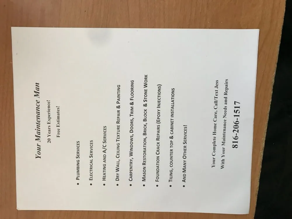 Slide of The Maintenance Man