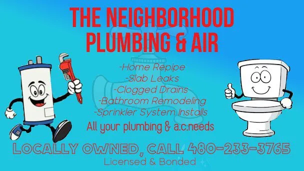 Trusted drain cleaning experts serving Gilbert, AZ - The Neighborhood Plumbing and Air