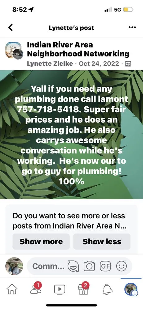 Slide of The Plumber Lamont