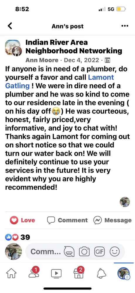 Slide of The Plumber Lamont