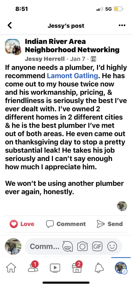 Professional water heater service in Chesapeake, VA by The Plumber Lamont