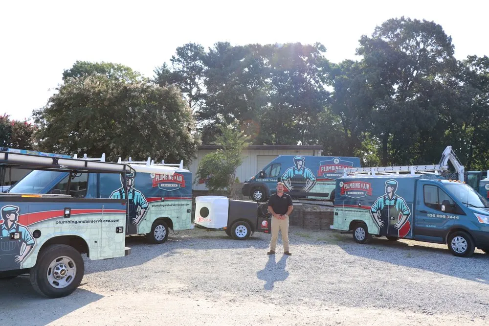 Professional pipe repair in Kernersville, NC by The Plumbing & Air Service Company