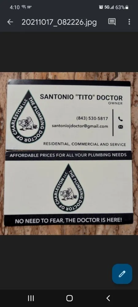 Slide of The Plumbing Doctor Of Charleston