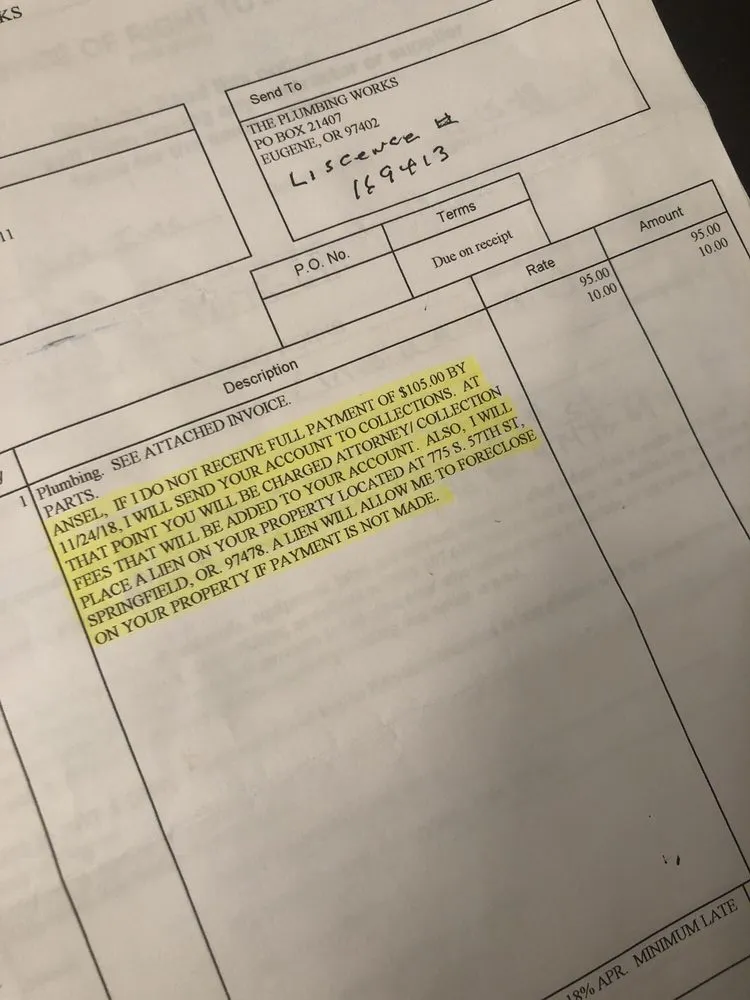 Slide of The Plumbing Works