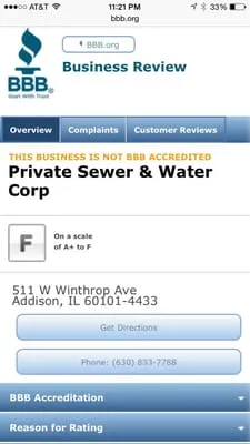 The Private Sewer & Water Corporation Logo