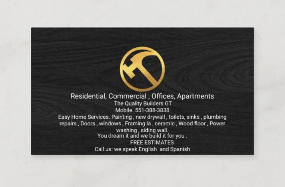 Slide of The Quality Builders