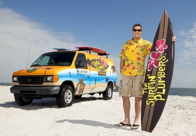 Slide of The Surfin' Plumbers, Heating & Cooling