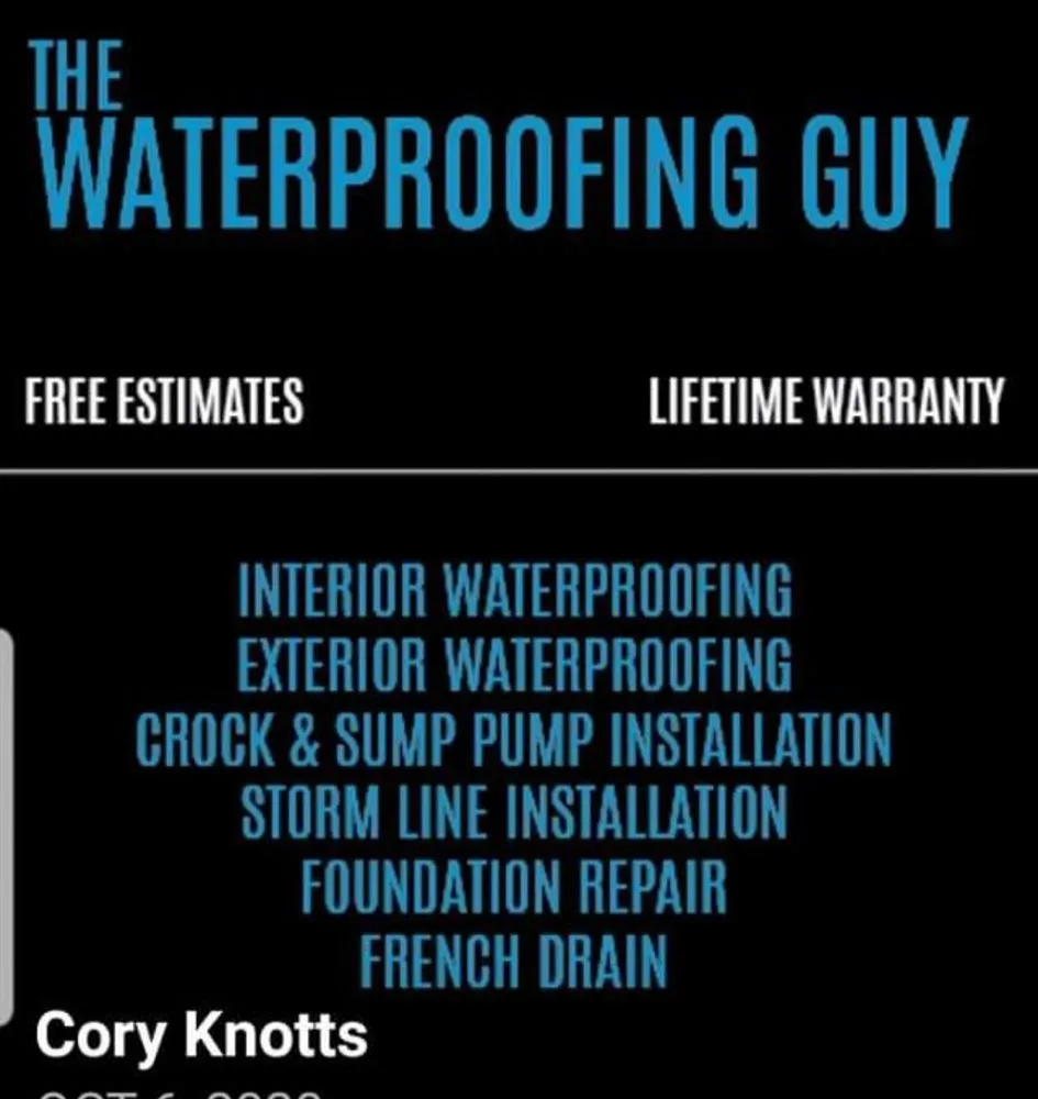 Slide of The Waterproofing Guy