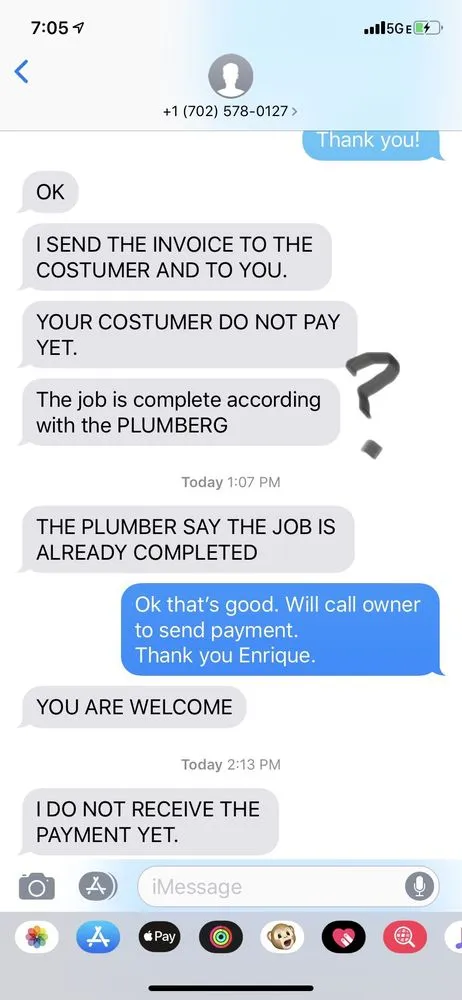 Slide of Tiburcio's Plumbing