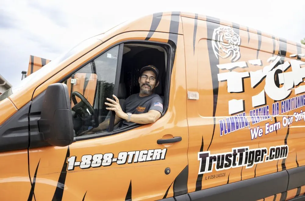 Top-rated leak detection in Bloomington, IL by Tiger Plumbing, Heating, Air Conditioning, & Electrical Services