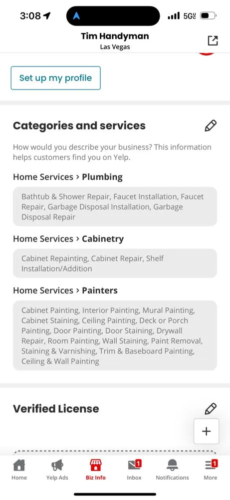 Slide of Tim Handyman