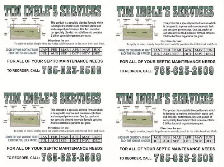 Slide of Tim Ingle's Services