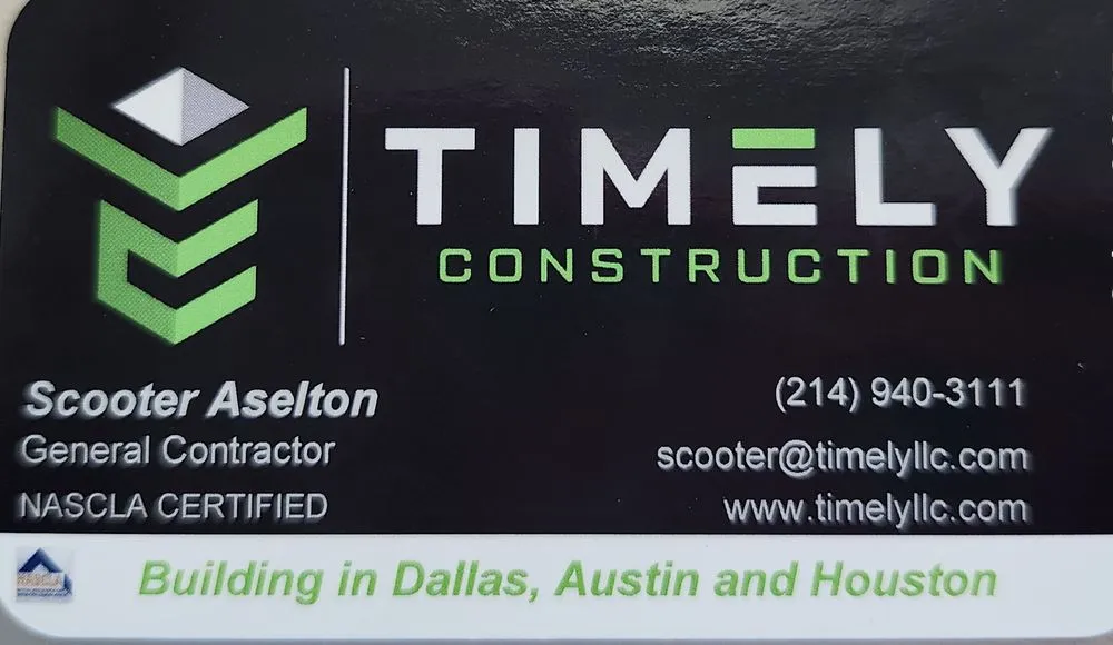 Slide of Timely Construction