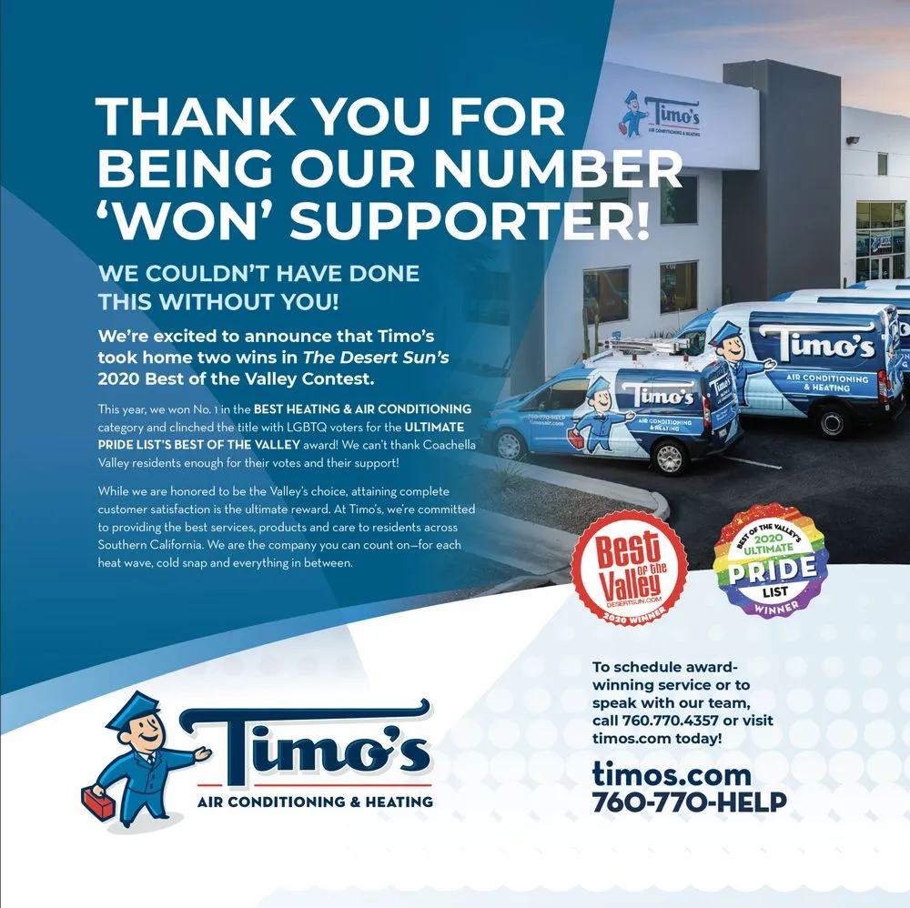 Slide of Timo's Air Conditioning & Heating