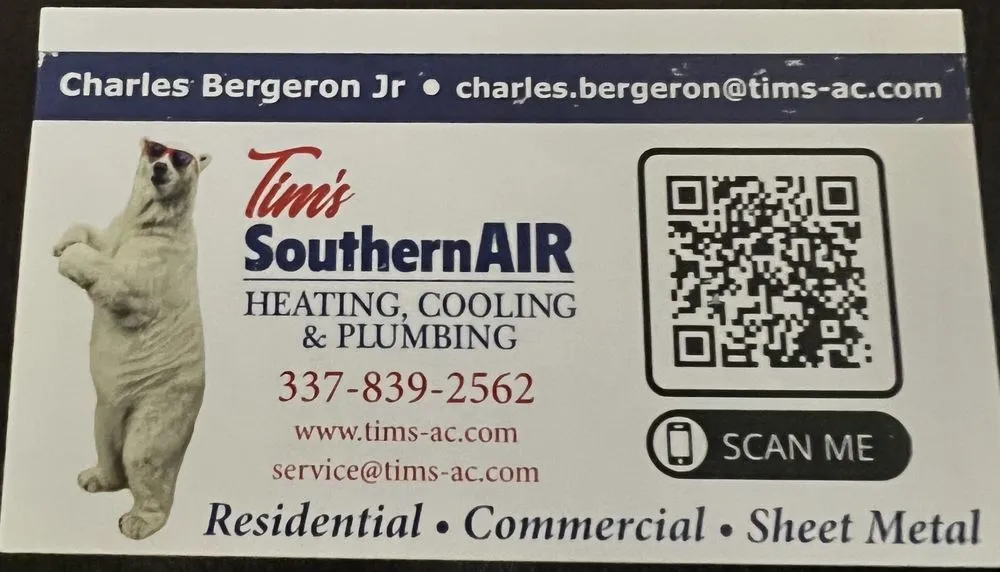 Slide of Tim's Southern Air Heating, Cooling & Plumbing