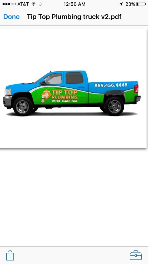 Slide of Tip-Top Plumbing