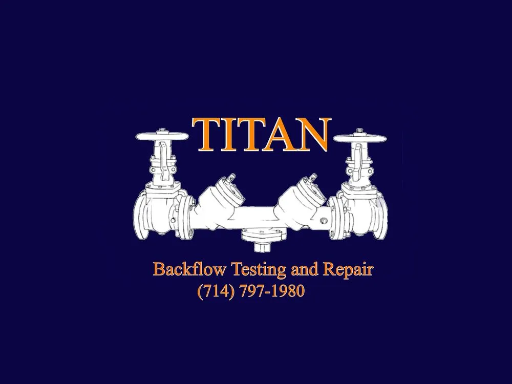 Slide of Titan Backflow Testing and Repair