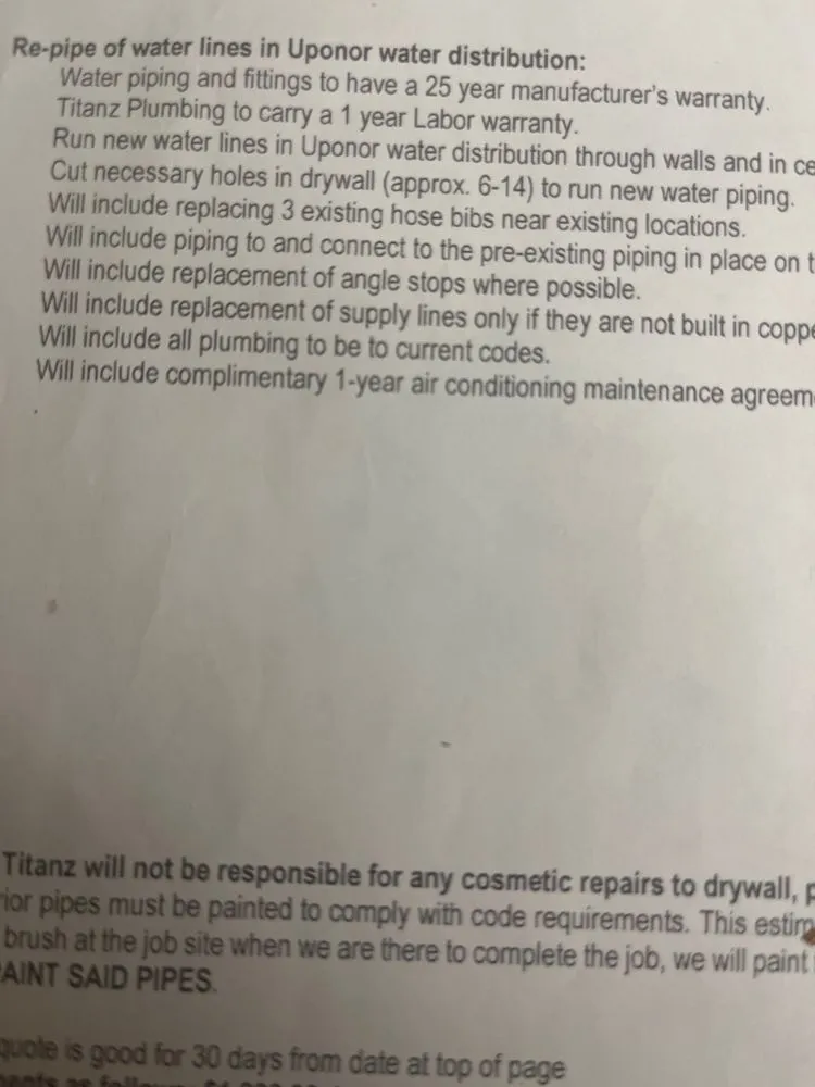 Slide of Titanz Plumbing & Air Conditioning