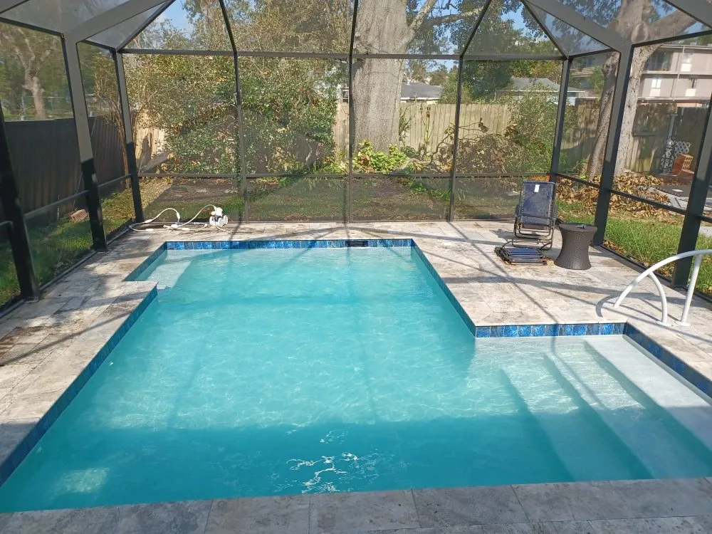 Slide of TK Pool Services