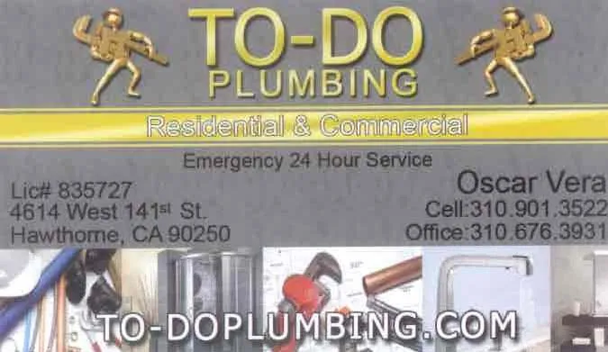 Slide of To-Do Plumbing