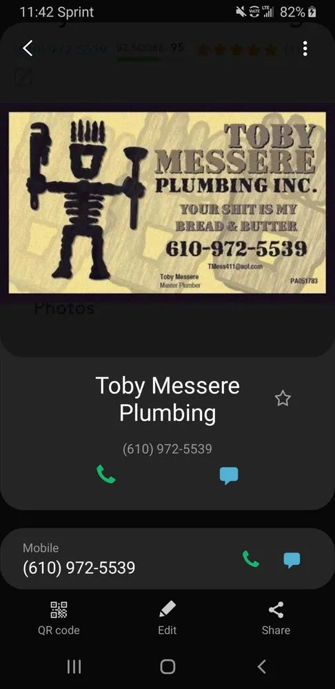 Slide of Toby Messere Plumbing Inc