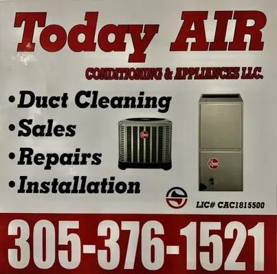 Today Air Conditioning & Appliance Logo