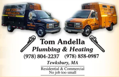 Slide of Tom Andella Plumbing & Heating