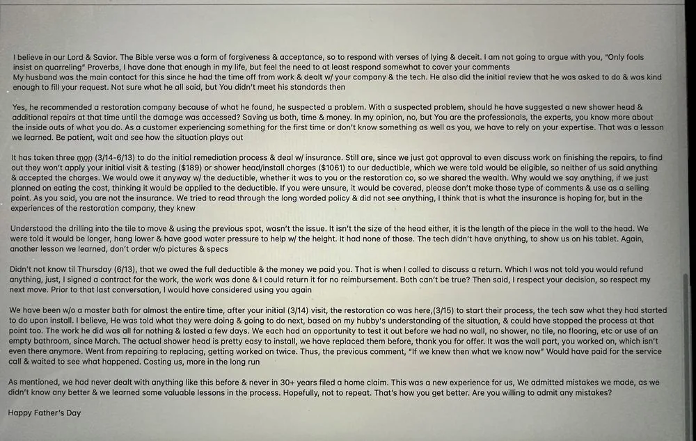 Slide of Tom Shell Plumbing