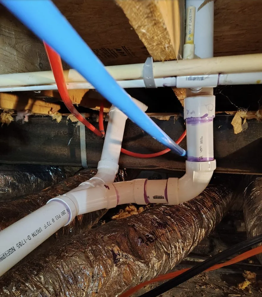 Slide of Tommy Dunson plumbing