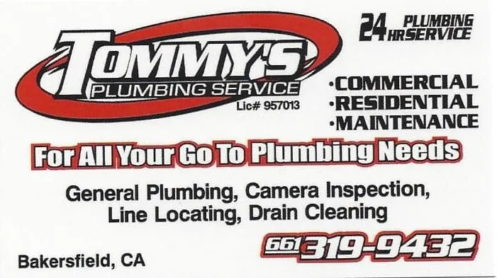 Slide of Tommy's Plumbing Service