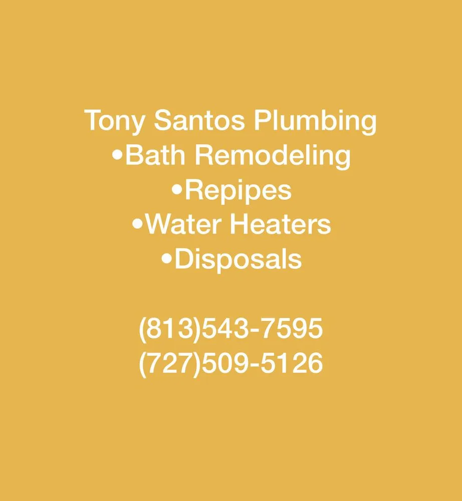 Slide of Tony Santos Plumbing