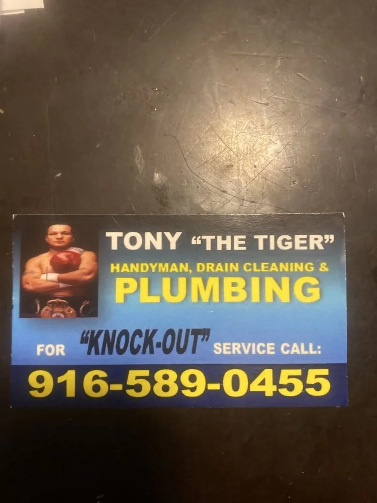 Slide of Tony the Tiger Plumbing and Handyman Service
