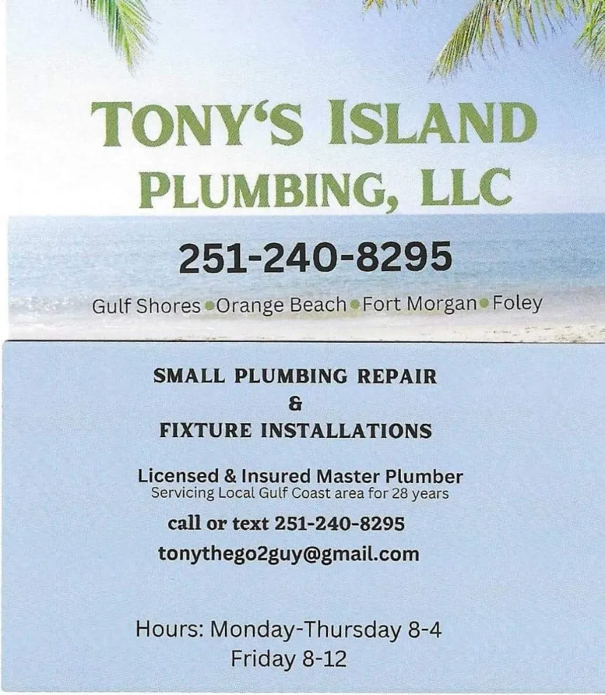 Slide of Tony's Island Plumbing